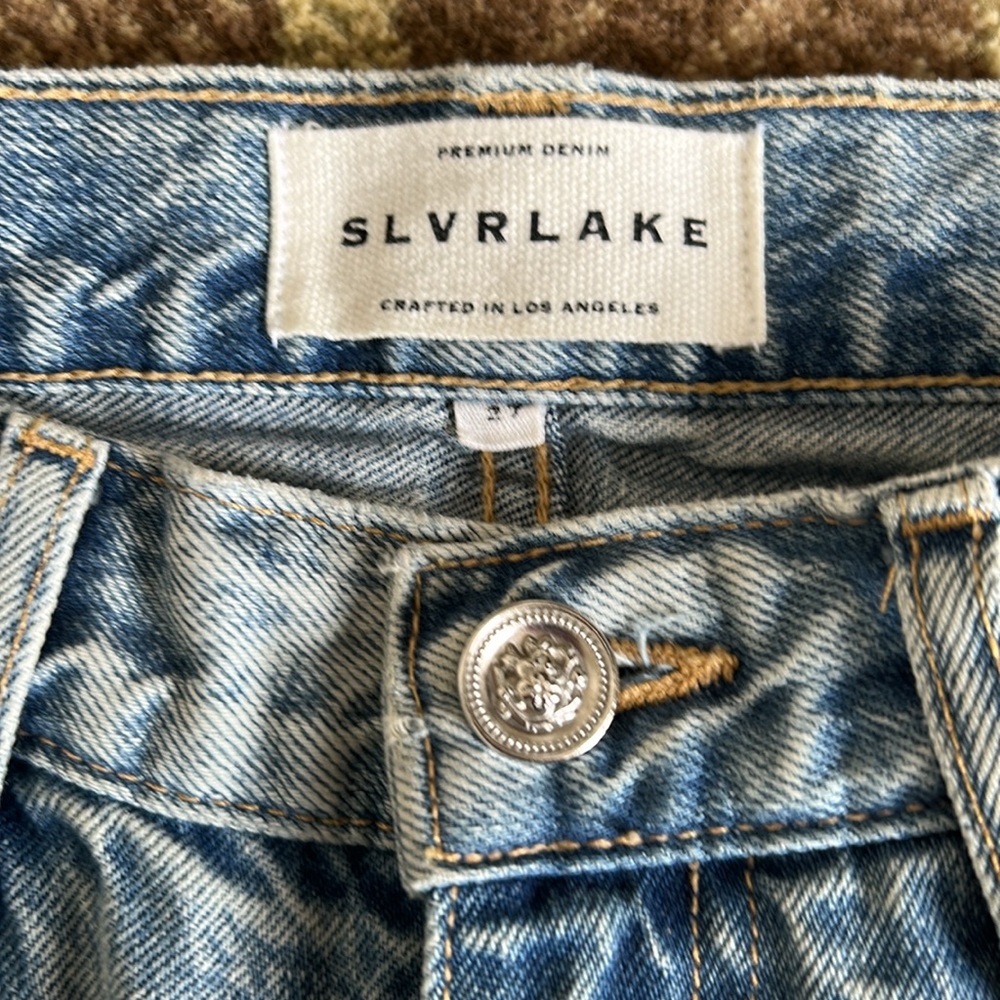 SLVRLAKE London - high waisted straight leg jeans. Heartache wash. - Picture 9 of 16
